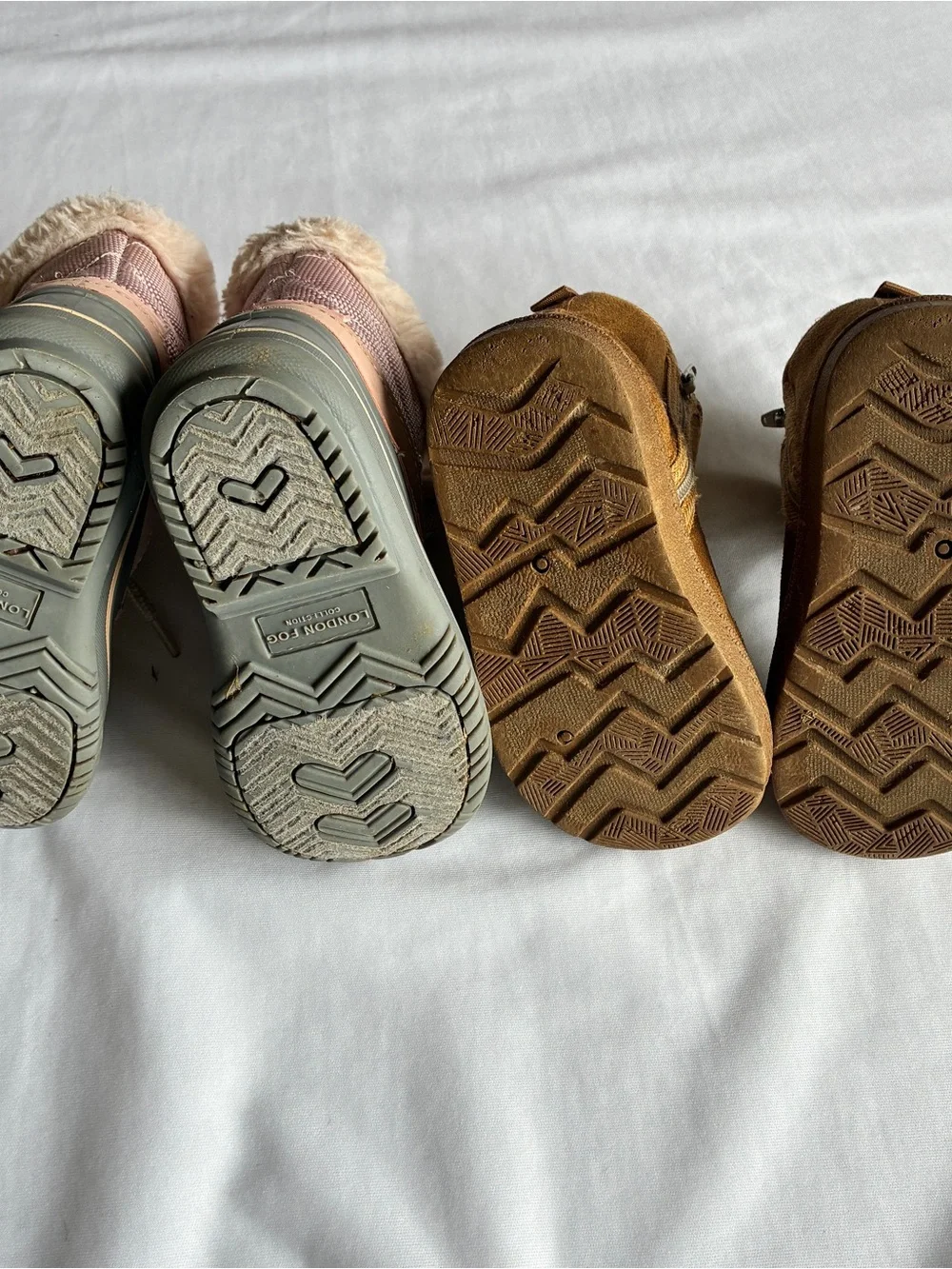 Fall Winter Shoe Boot Bundle, Toddler Girl Size 7, London Fog Collection